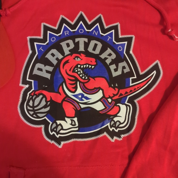 Mitchell and Ness Toronto Raptors L Hoodie and Red Black Hat Adjb Cap Gift-A-Lot - Picture 4 of 7